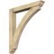 Ekena Millwork Thorton Traditional Rough Sawn Bracket w/ Offset Brace, Douglas Fir, 6"W x 40"D x 44"H BKT0604X40X44THR01RDF - alternate 1